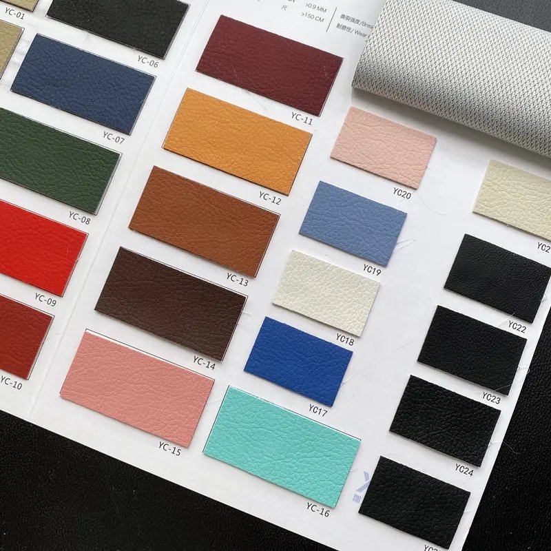 Factory Price Lychee Pattern UV Protect BS5852 Flame Retardant Marine Vinyl Fabric Leather Vinyl Fabric for Handbag for Boat